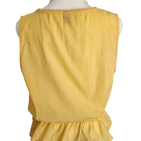 Old Navy NWT Yellow Sleeveless Blouse S - Picture 2 of 7
